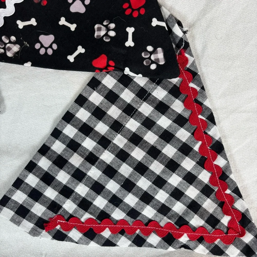 Handmade‎ Christmas Dog Collar Bandanas Set of 3 – Size Small 8